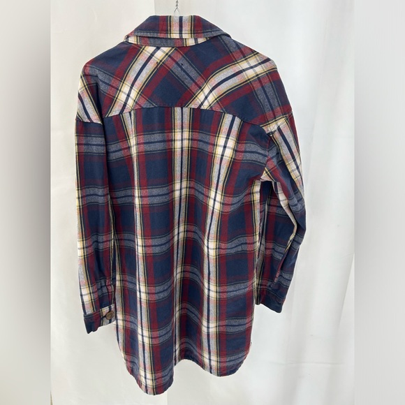 Taxi Y2K Plaid Flannel Shirt SHACKET - Picture 4 of 4